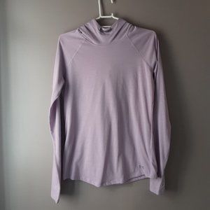 Under Armour Women's Run Heat Gear Long Sleeve Hoodie Mauve / Lilac Size Small